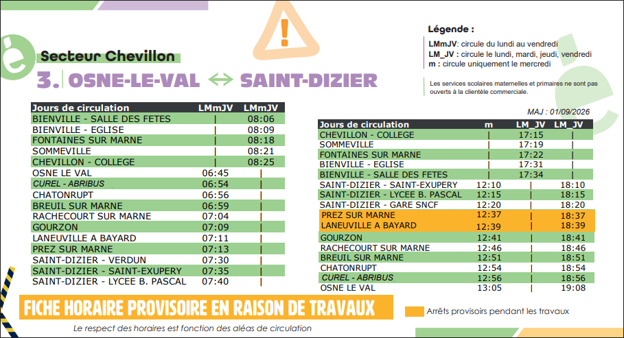 horaires bus ticéa 2026-2027